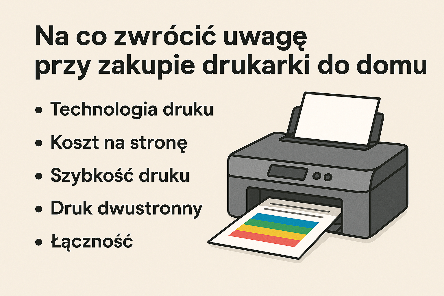 Na co zwrócić uwagę przy zakupie drukarki do domu?
